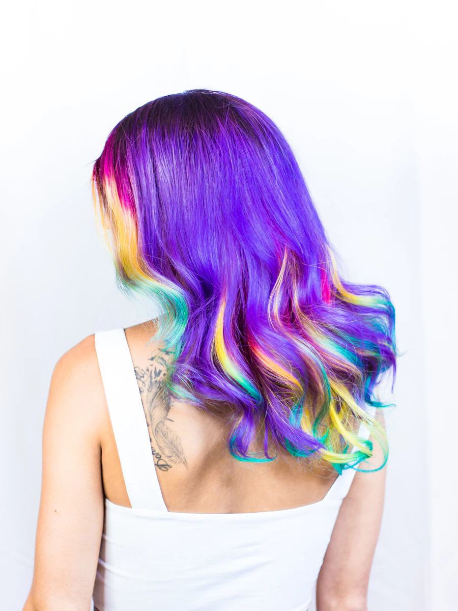Custom hand-painted balayage result at Salon Kreed in Colorado Springs